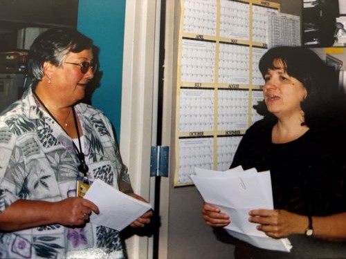 Rosemary Hankerd and Carol Young 1988